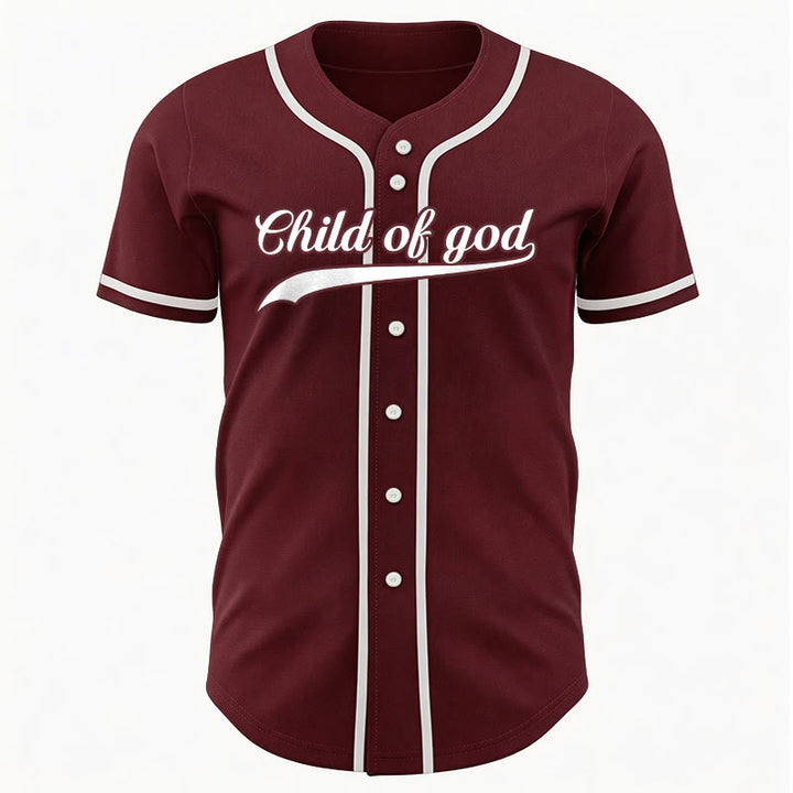 Christianartworkshop Child Of God Custom Name Number Unisex Baseball Jersey - image 41