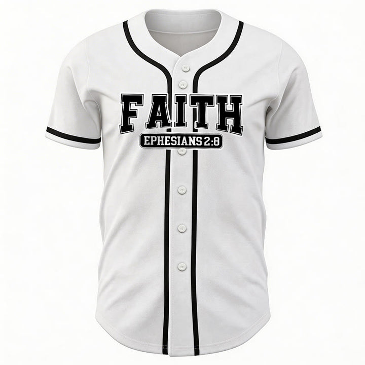 Christianartworkshop Faith Ephesians 2:8 Custom Name Number Baseball Jersey - image 20