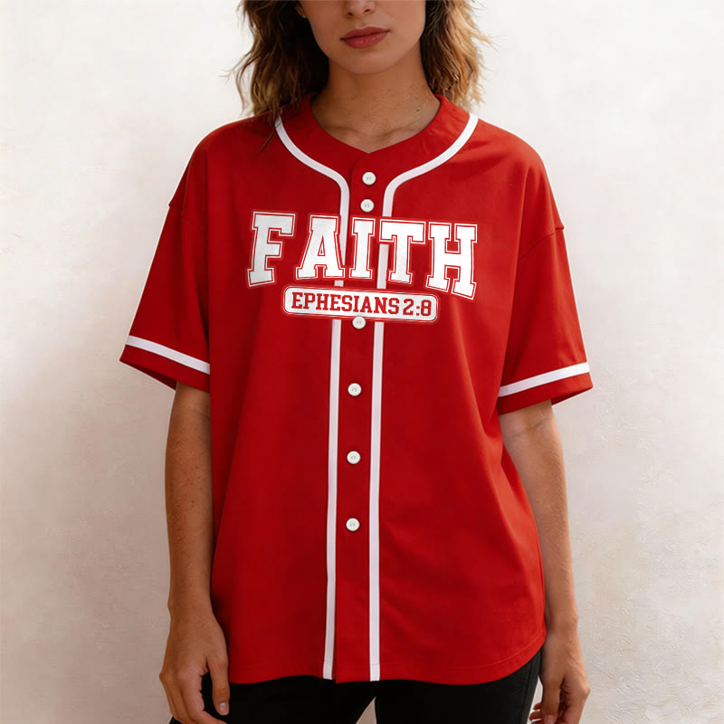 Christianartworkshop Faith Ephesians 2:8 Custom Name Number Baseball Jersey - image 25