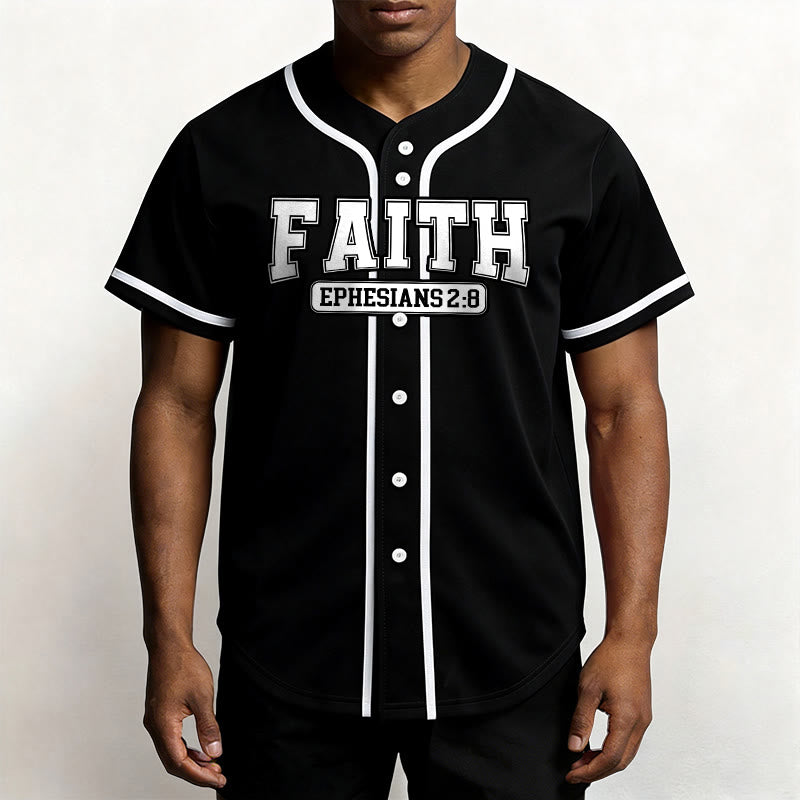 Christianartworkshop Faith Ephesians 2:8 Custom Name Number Baseball Jersey - image 30