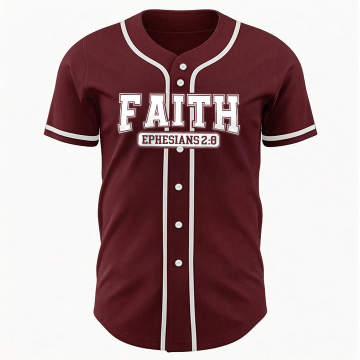 Christianartworkshop Faith Ephesians 2:8 Custom Name Number Baseball Jersey - image 41