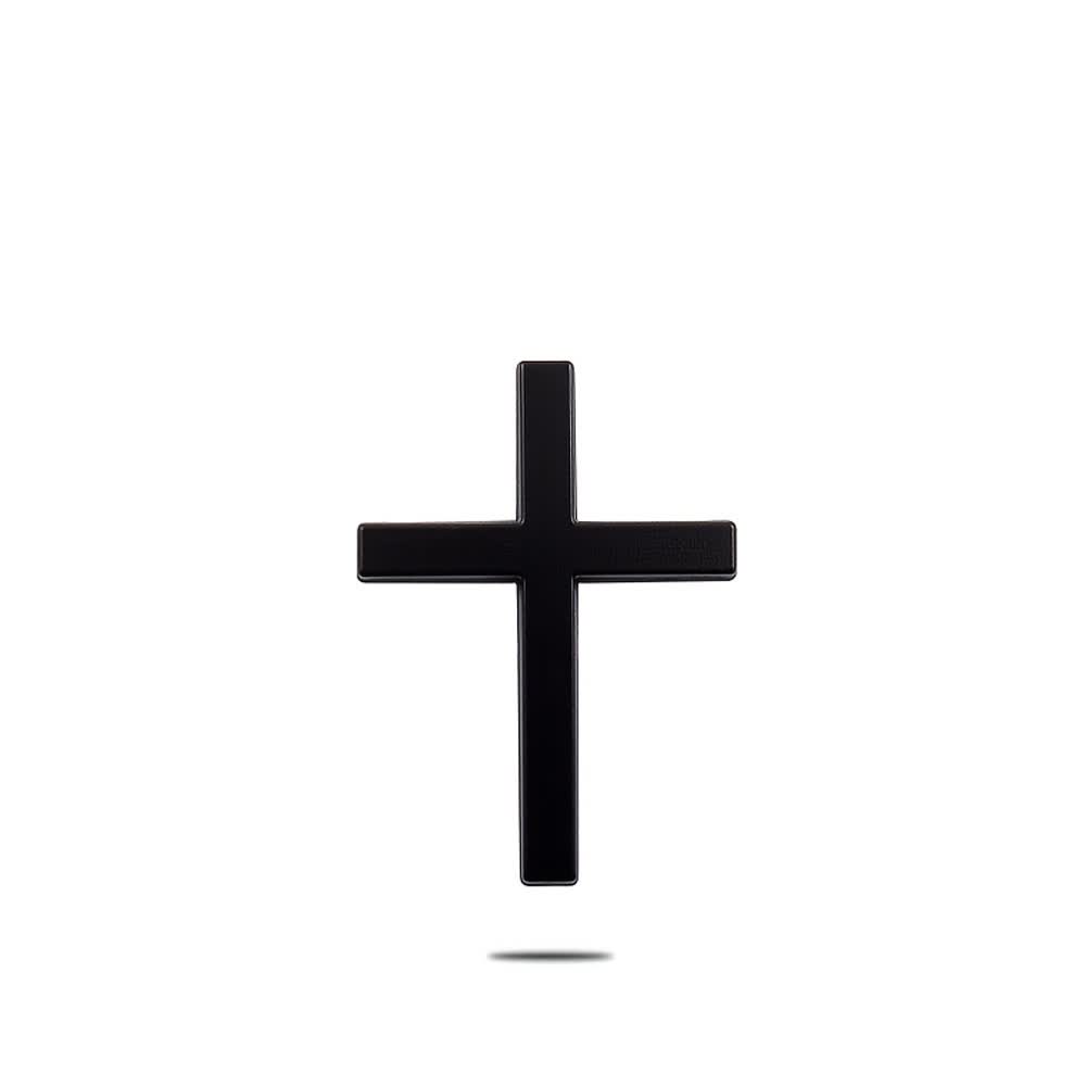 Christianartworkshop Durable Metal Cross Car Decal: Remind of His Quiet Guidance on the Road - Black (Set of 4) - image 13