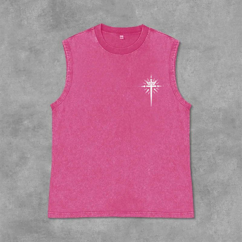 Christianartworkshop Man of God John 3:16 Unisex Washed Tank Top - image 1