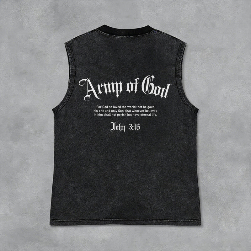 Christianartworkshop Man of God John 3:16 Unisex Washed Tank Top - image 11