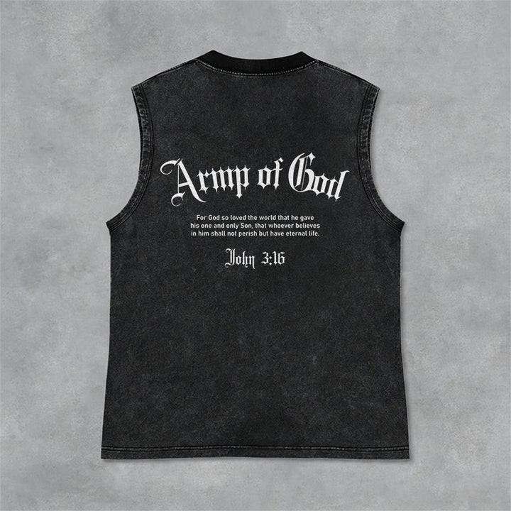 Christianartworkshop Man of God John 3:16 Unisex Washed Tank Top - image 11