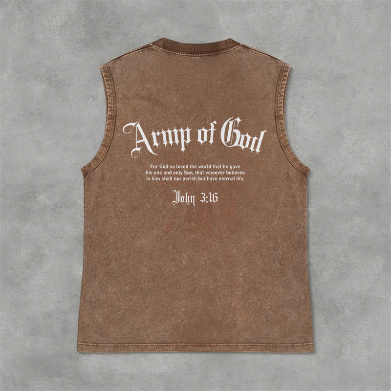 Christianartworkshop Man of God John 3:16 Unisex Washed Tank Top - image 18
