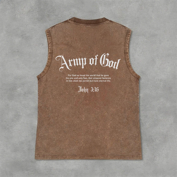 Christianartworkshop Man of God John 3:16 Unisex Washed Tank Top - image 18