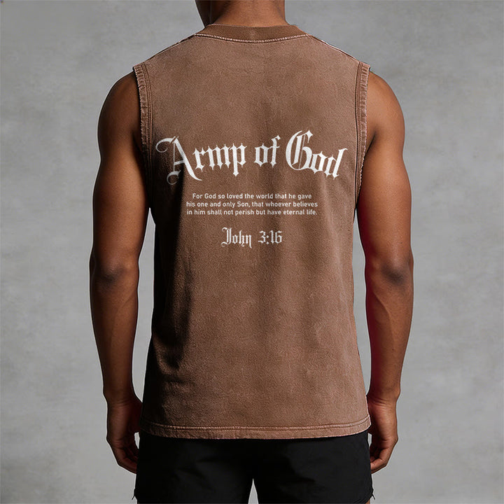 Christianartworkshop Man of God John 3:16 Unisex Washed Tank Top - image 19