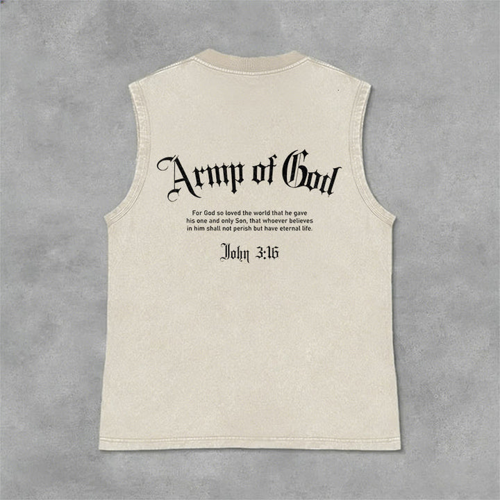 Christianartworkshop Man of God John 3:16 Unisex Washed Tank Top - image 32