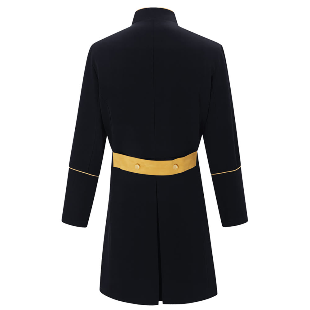 Christianartworkshop Traditional Stand Collar Clergy Robe with Golden Buttons & MultiColor Options - image 2
