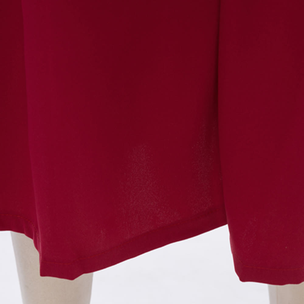 Christianartworkshop Traditional Burgundy Clergy Robe with Gold Cross & V Neck Trim - image 11