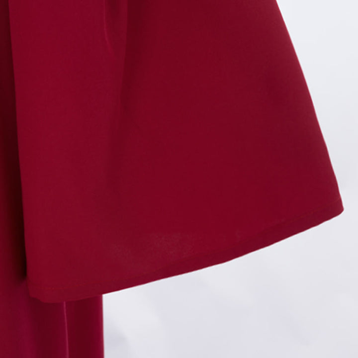 Christianartworkshop Traditional Burgundy Clergy Robe with Gold Cross & V Neck Trim - image 10