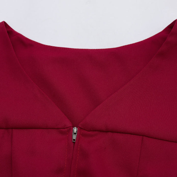 Christianartworkshop Traditional Burgundy Clergy Robe with Gold Cross & V Neck Trim - image 8