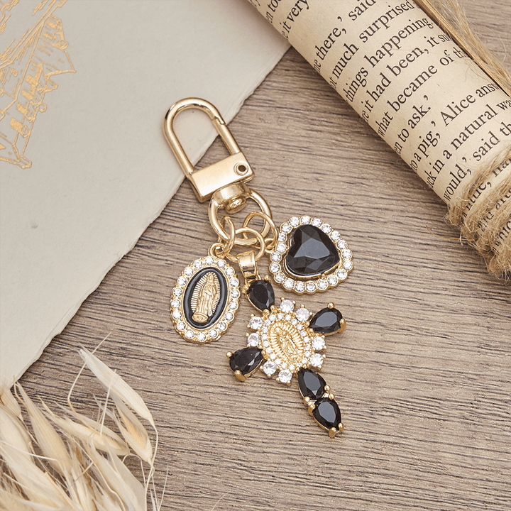 Christianartworkshop Our Lady Cross Heart Keychain: Merging Craft with Spiritual Devotion - image 7