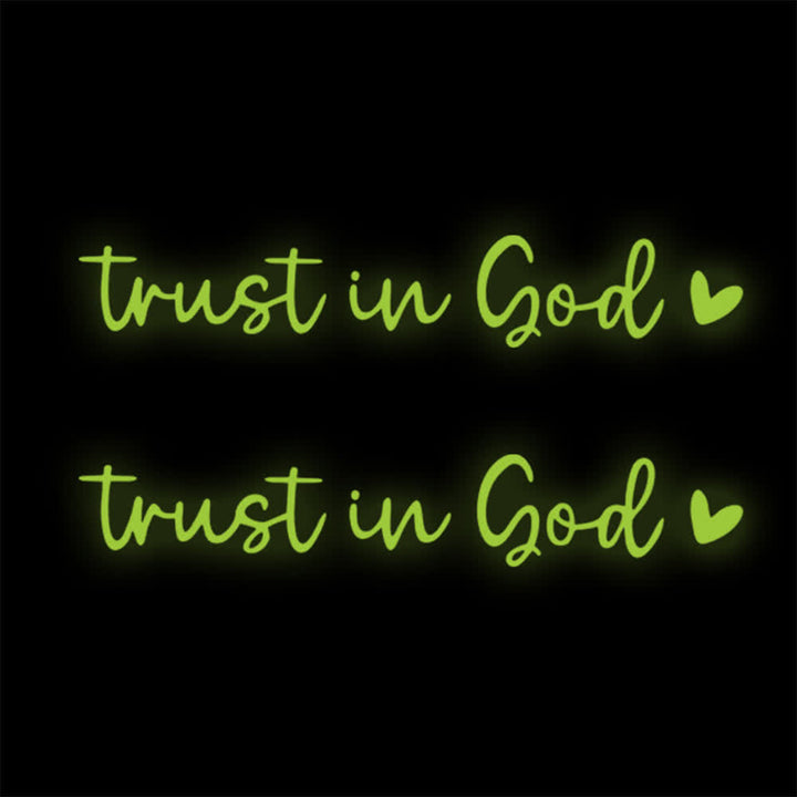 Christianartworkshop Trust in God Heart Accent Car Sticker: A Sacred Nudge to Pray on Every Journey - Neon Green - Set of 10 - image 12