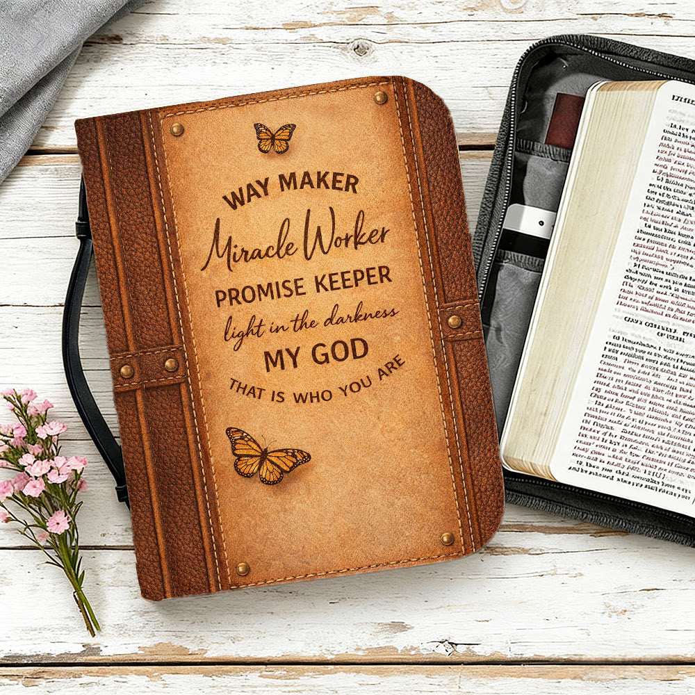 Christianartworkshop Way Maker Miracle Worker Promise Keeper Faithful Bible Cover - image 14