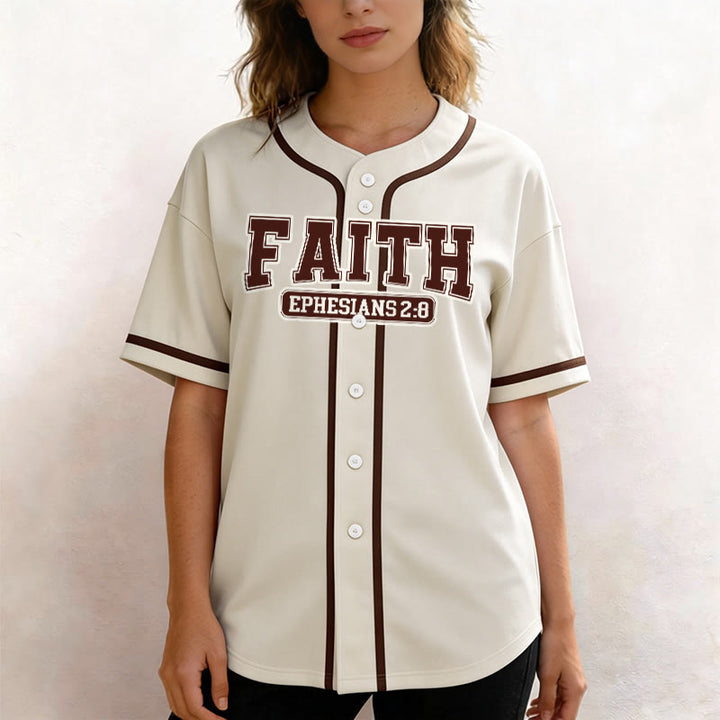 Christianartworkshop Faith Custom Name Number Baseball Jersey - image 11