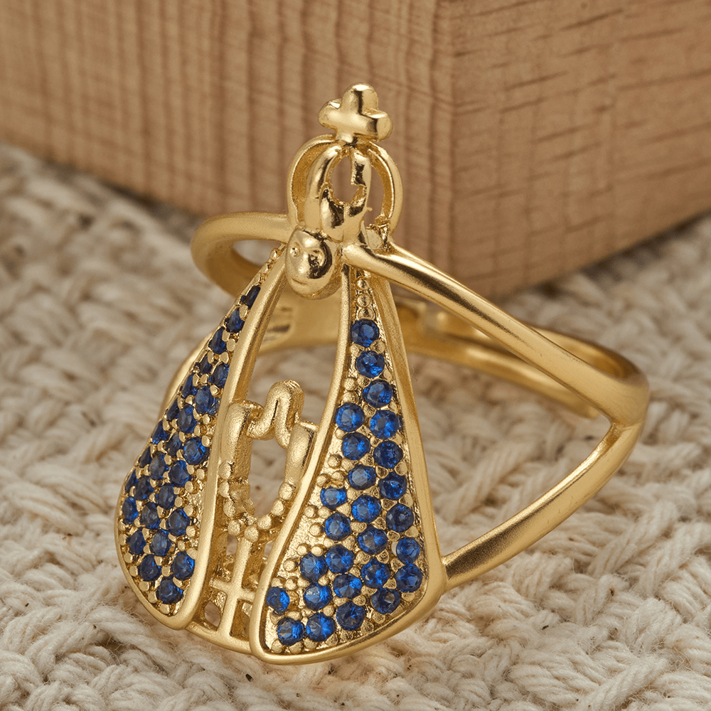 Christianartworkshop Our Lady of Guadalupe Devotional Ring: Emblem of Our Lady Grace & Divine Protection - image 1