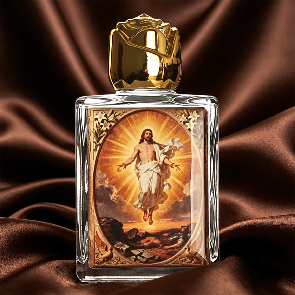 Christianartworkshop Catholic Icon Square Holy Water Bottle: Fragrance Bottle with Sacred Images - The Risen Lord#1 - image 8