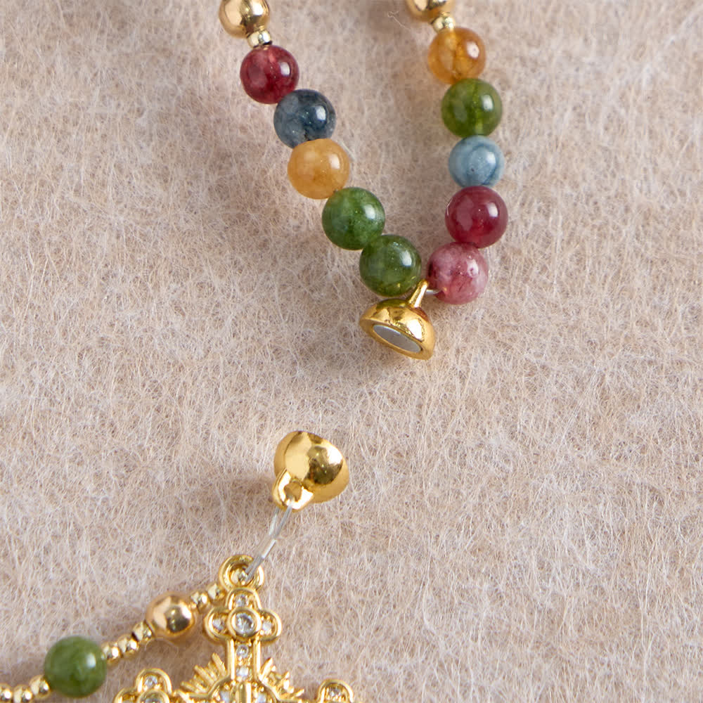 Christianartworkshop Magnetic Strawberry Agate Rosary Bracelet: Emblem of Divine Grace & Purity - image 25