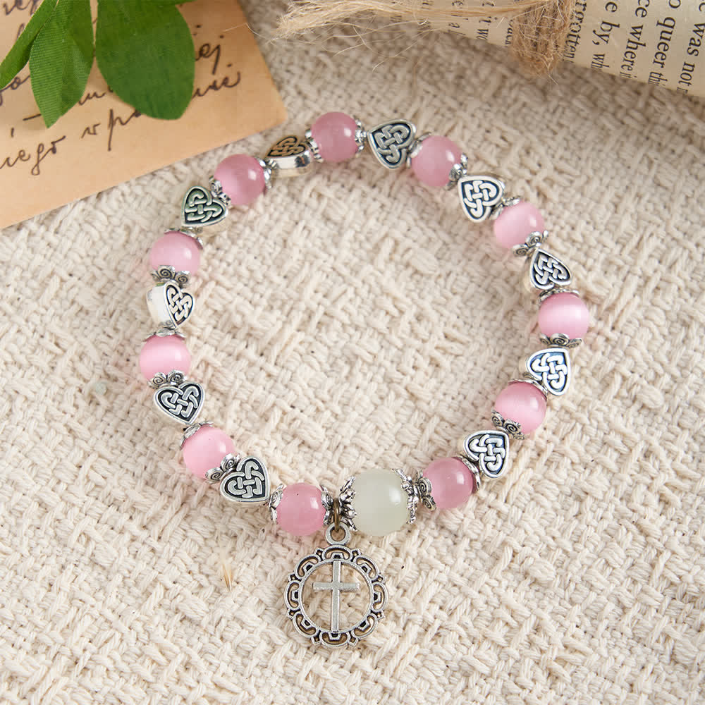 Christianartworkshop Celtic Knot Cat’s Eye Bracelet: Gentle Companion of Daily Grace - image 12