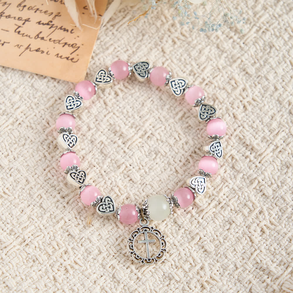 Christianartworkshop Celtic Knot Cat’s Eye Bracelet: Gentle Companion of Daily Grace - image 13