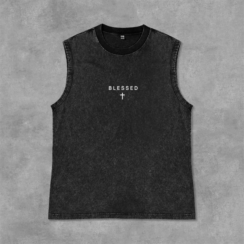 Christianartworkshop Power In The Name Of Jesus Tiger Washed Tank Top - image 6