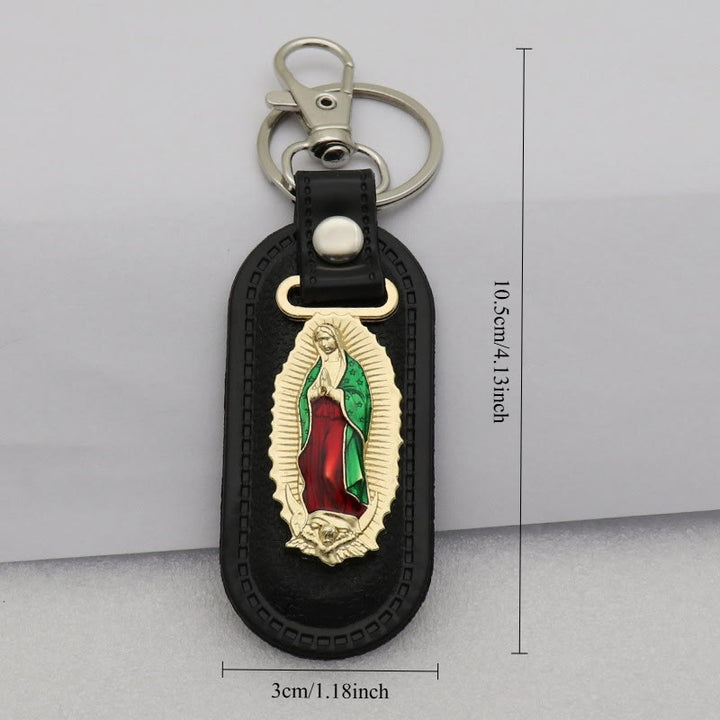 Christianartworkshop Our Lady of Guadalupe Devotional Keychain: Emblem of Marian Grace & Spiritual Protection - image 5