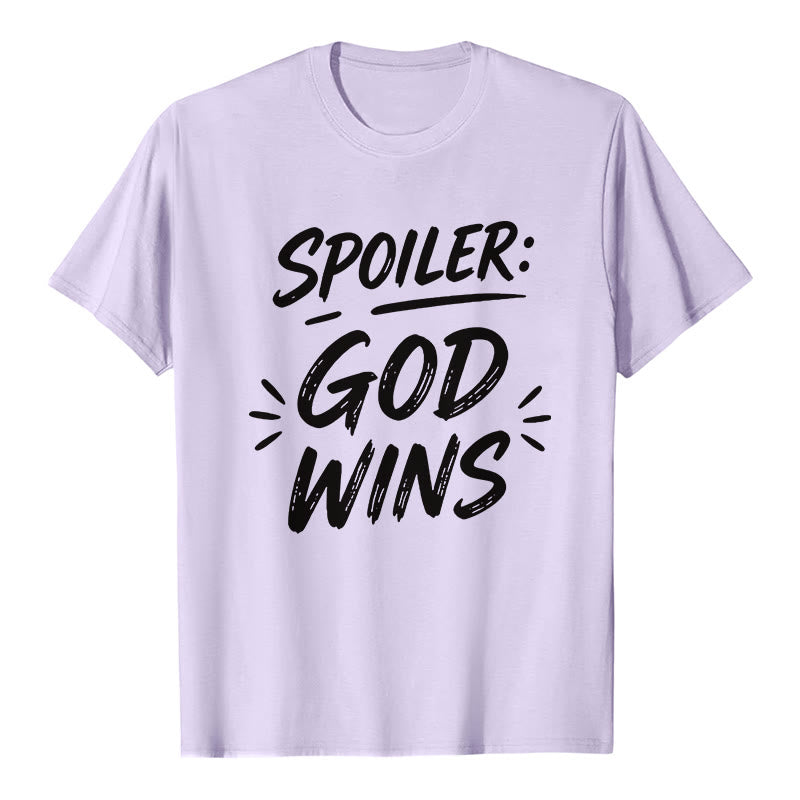 Christianartworkshop  Spoiler: God Wins Premium Short Sleeve T-Shirt - Purple - 2XL - image 4