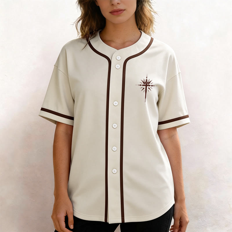 Christianartworkshop Jesus Is King Angel Wings Cross Faith Statement Custom Baseball Jersey - image 16
