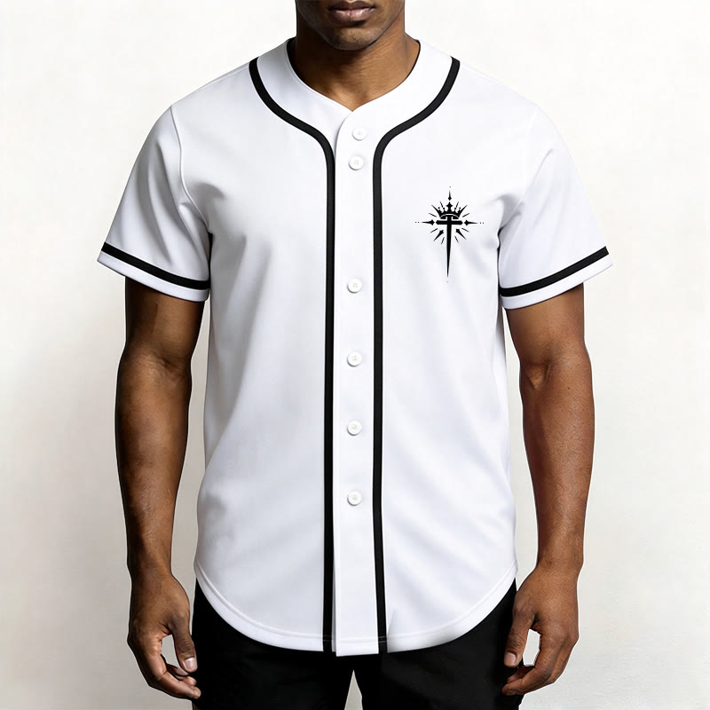 Christianartworkshop Jesus Is King Angel Wings Cross Faith Statement Custom Baseball Jersey - image 22