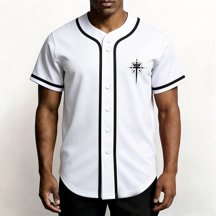 Christianartworkshop Jesus Is King Angel Wings Cross Faith Statement Custom Baseball Jersey - image 22