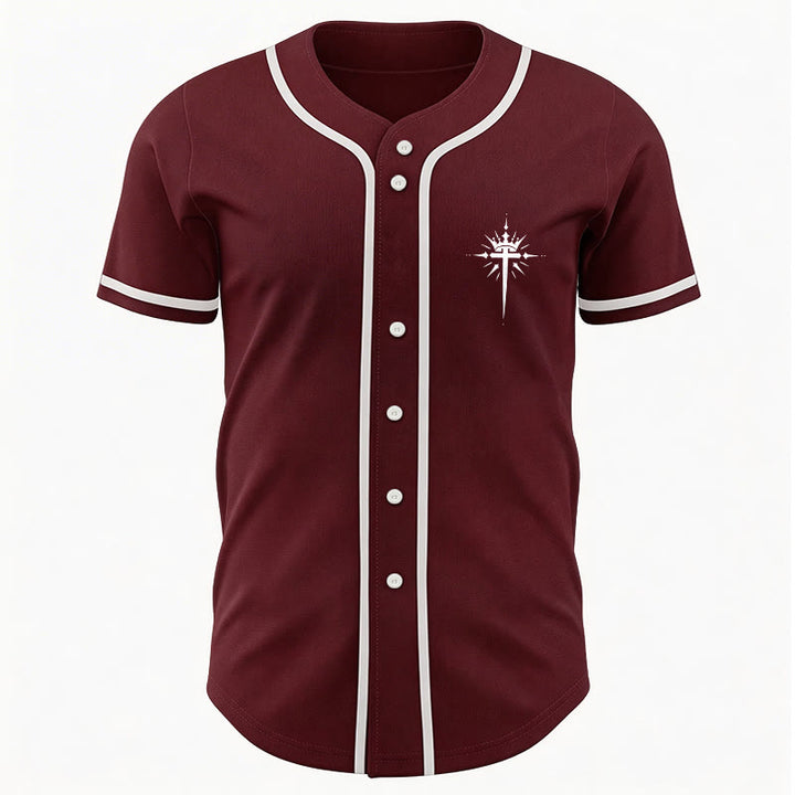 Christianartworkshop Jesus Is King Angel Wings Cross Faith Statement Custom Baseball Jersey - image 38