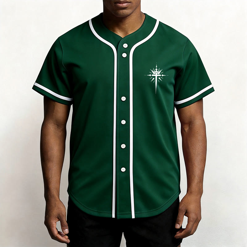 Christianartworkshop Jesus Is King Angel Wings Cross Faith Statement Custom Baseball Jersey - image 50