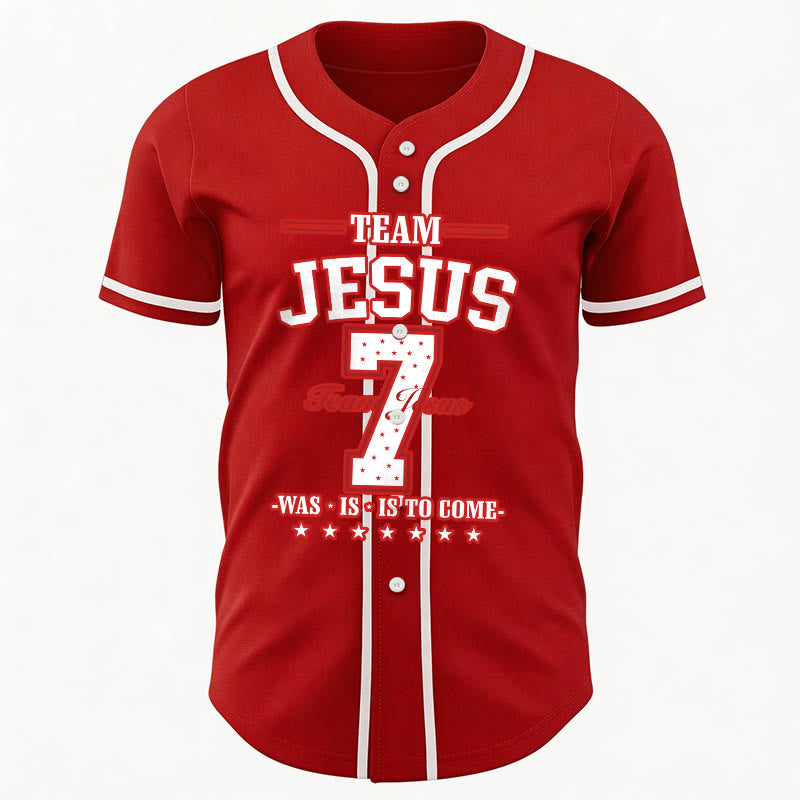 Christianartworkshop Team Jesus Was Is And Is To Come Custom Number 7 Baseball Jersey - image 31