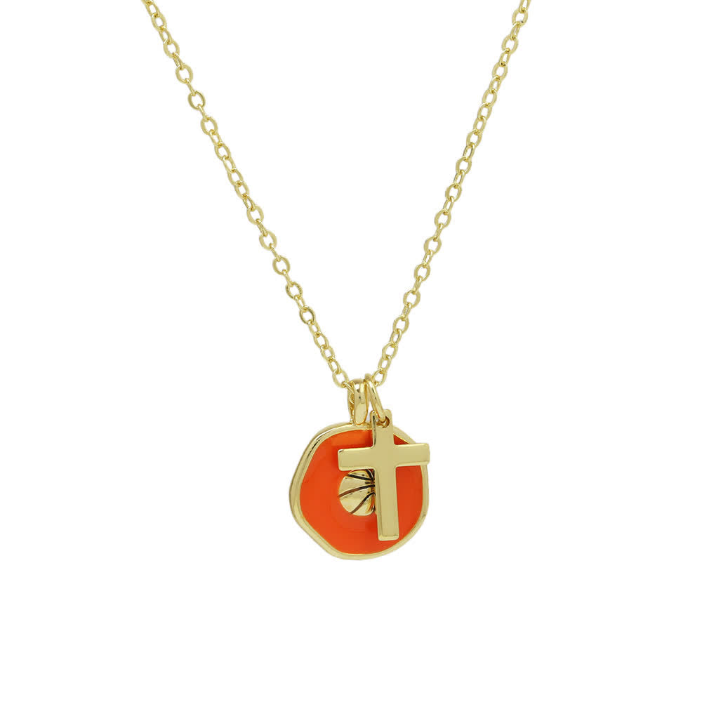 Christianartworkshop Multi-Sport Cross Necklace Collection: Faith & Sports Charm for Athletes - Basketball - image 7