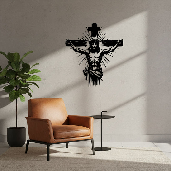 Christianartworkshop Jesus Crucifixion Metal Wall Decor: Bold Statement of Redemption - image 3