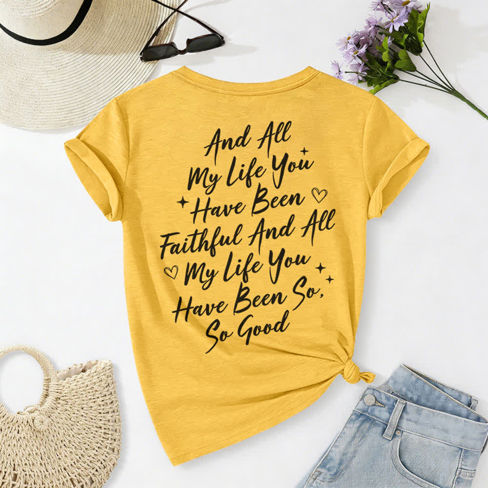 Christianartworkshop Women's I Will Sing Of The Goodness Of God Casual V-neck T-shirt - image 21