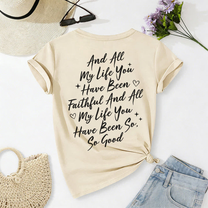 Christianartworkshop Women's I Will Sing Of The Goodness Of God Casual V-neck T-shirt - image 16