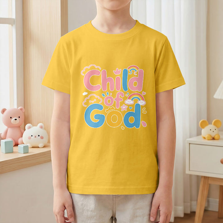 Christianartworkshop Uplifting Child of God Rainbow Accent Kids T-Shirt - image 28
