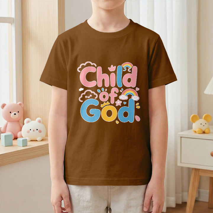Christianartworkshop Uplifting Child of God Rainbow Accent Kids T-Shirt - image 19