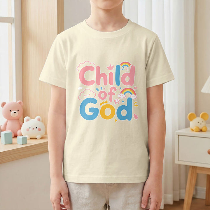 Christianartworkshop Uplifting Child of God Rainbow Accent Kids T-Shirt - image 22