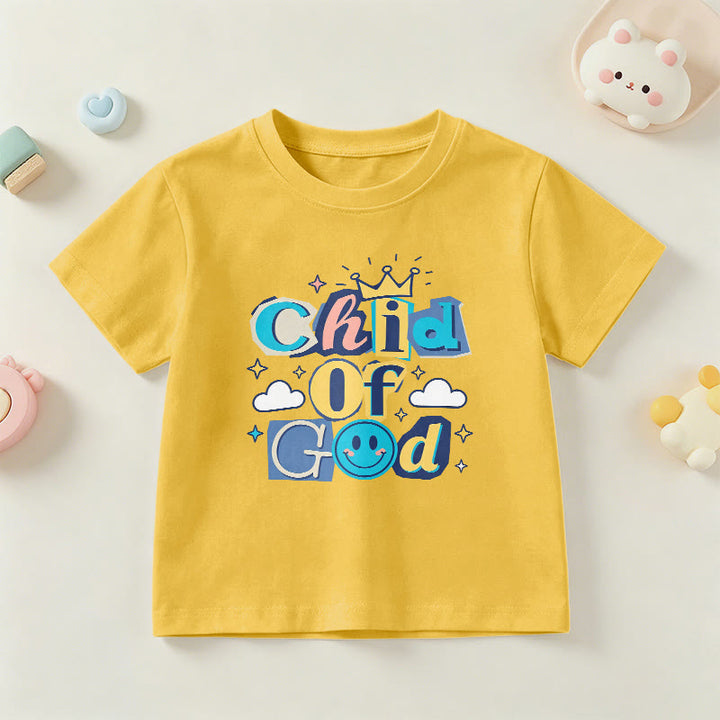 Christianartworkshop Whimsical Crown and Star Accent Child of God Kids T-Shirt - Yellow - US/UK/AU 14, EU170 - image 27