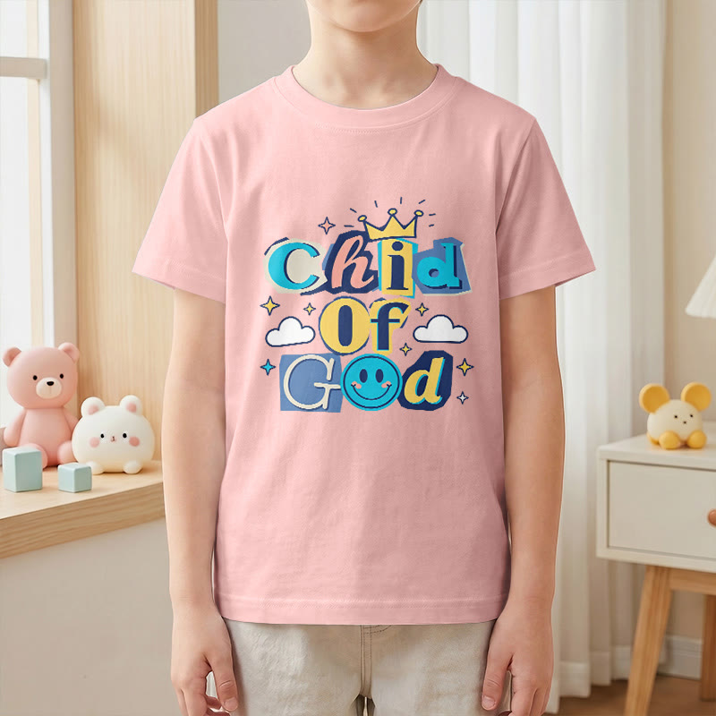 Christianartworkshop Whimsical Crown and Star Accent Child of God Kids T-Shirt - image 13