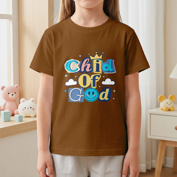 Christianartworkshop Whimsical Crown and Star Accent Child of God Kids T-Shirt - image 23