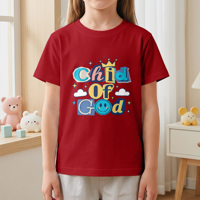 Christianartworkshop Whimsical Crown and Star Accent Child of God Kids T-Shirt - image 11