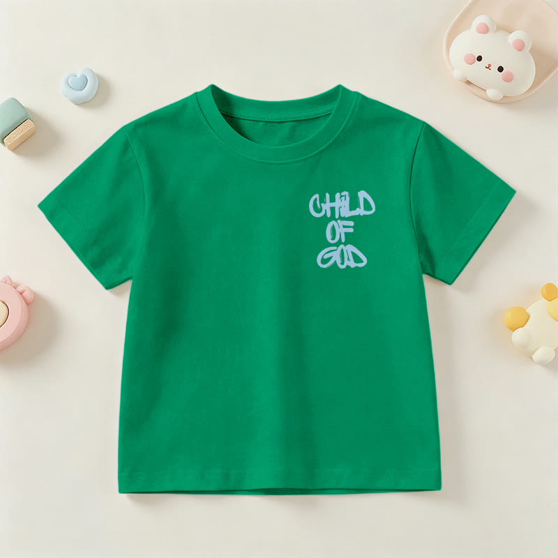 Christianartworkshop Devotional Scripture Verse Child of God Psalm 23 Kids T-Shirt - image 28