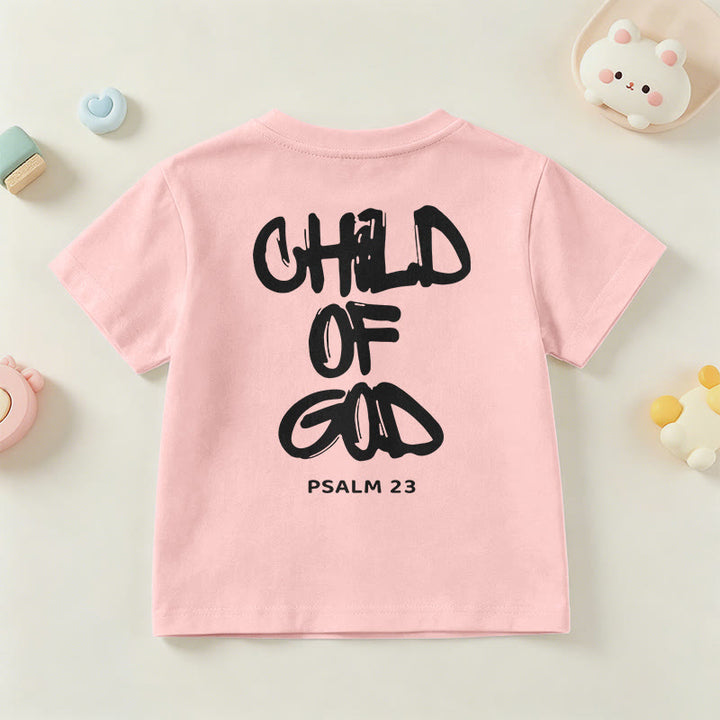 Christianartworkshop Devotional Scripture Verse Child of God Psalm 23 Kids T-Shirt - image 22