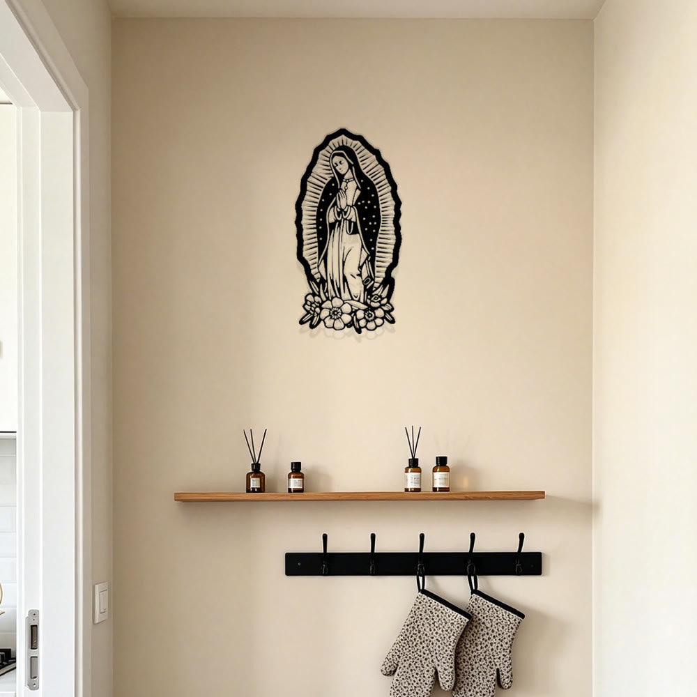 Christianartworkshop Our Lady of Guadalupe Metal Wall Decor: A Symbol of Faith and Divine Grace - image 3