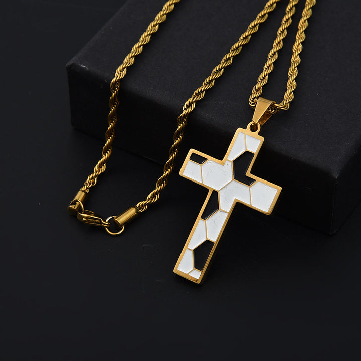 Christianartworkshop Enamel Soccer Cross Necklace with Three Finishes: A Reminder of Divine Grace on the Field - image 5